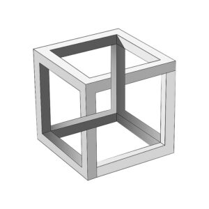 Ilusões de Ambiguidade - Cubo de Necker